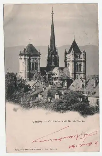 Geneve - Cathedrale de Saint-Pierre. jahr 1901