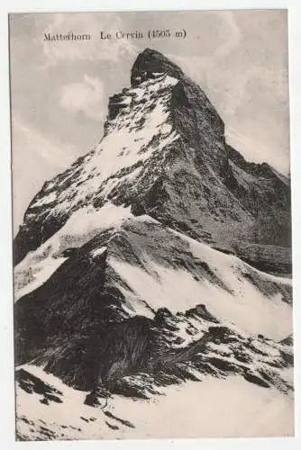 Matterhorn. Le Cervin (4505 m). jahr 1913