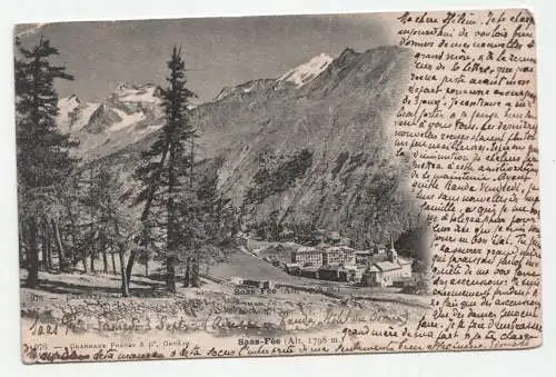 Saas-Fee (Alt. 1798 m.) jahr 1904