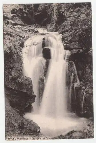 Montreux - Gorges du Chauderon. jahr 1911