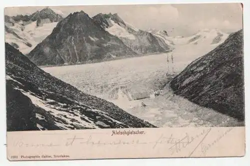 Aletschgletscher. jahr 1903