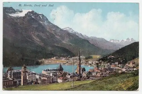 St. Moritz. Dorf und Bad. jahr 1909