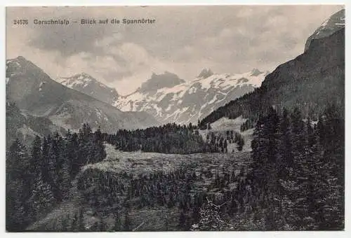 Gerschnialp - Blick auf die Spannörter.