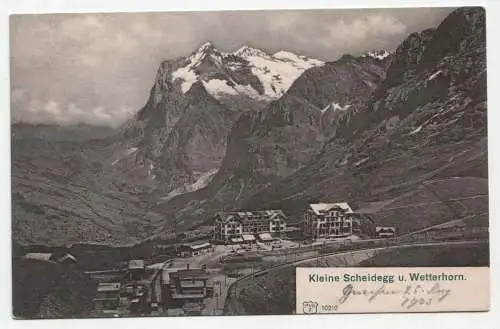 Kleine Scheidegg u. Wetterhorn. jahr 1903