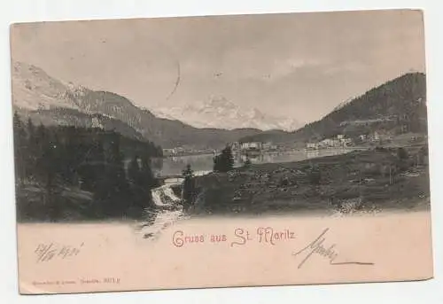 Gruss aus St. Moritz. jahr 1901