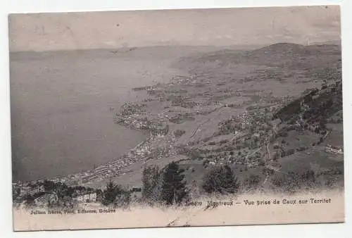 Montreux - Vue prise de Caux sur Territet