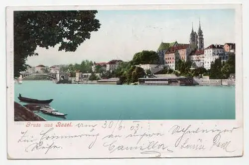 Gruss aus Basel. jahr 1903