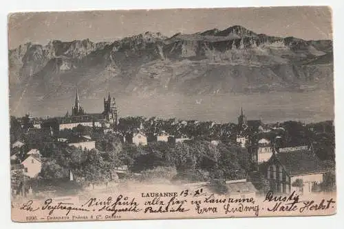 Lausanne. jahr 1902