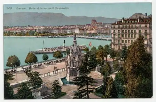 Geneve. Rade et Monument Brunswick