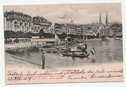 Luzern. Schweizerhofquai. jahr 1904