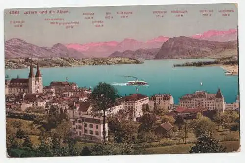 Luzern und die Alpen. jahr 1913