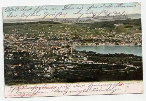 Zürich vom Uetliberg aus gesehen. jahr 1905