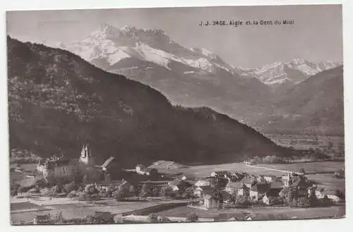 Aigle et la Dent du Midi. jahr 1913