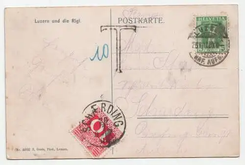 Luzern und die Rigi. jahr 1908