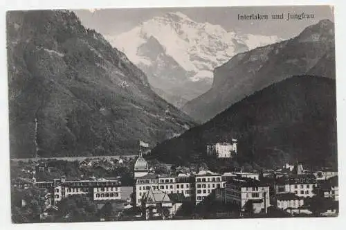 Interlaken und Jungfrau. jahr 1909