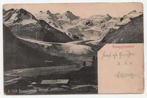 Roseggletscher. jahr 1911