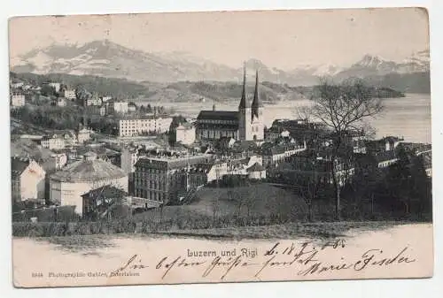 Luzern und Rigi. jahr 1905