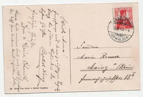 Engelberg mit Spannörter. jahr 1913