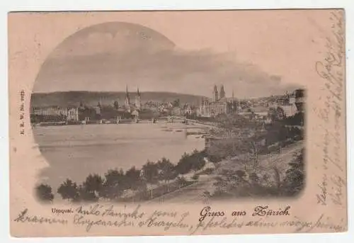 Gruss aus Zürich. jahr 1900