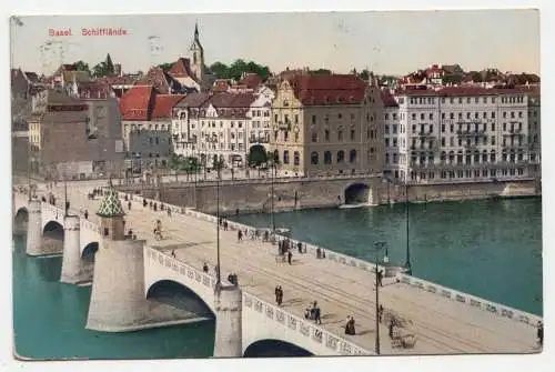 Basel. Schifflände. jahr 1913