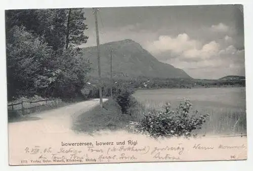 Lowerzersee, Lowerz und Rigi. jahr 1905