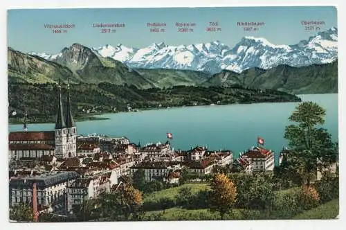 Luzern und die Alpen