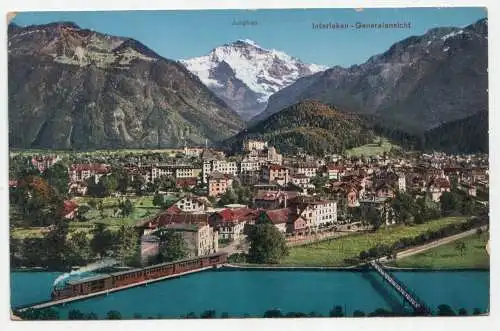 Jungfrau. Interlaken - Generalansicht. jahr 1923