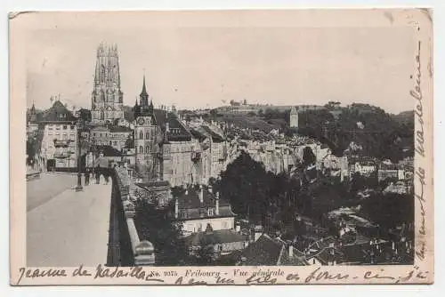 Fribourg - Vue generale. jahr 1918