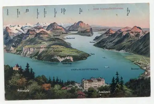 Vierwaldstättersee. Axenfels. Axenstein.
