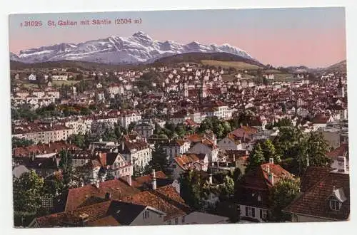 St. Gallen mit Säntis (2504 m)
