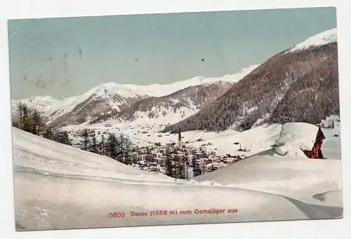 Davos (1559 m) vom Gemsjäger aus. jahr 1911