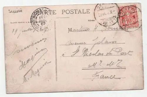 Geneve - Le Pont de la Coulouvreniere et les Forces Motrices. jahr 1907
