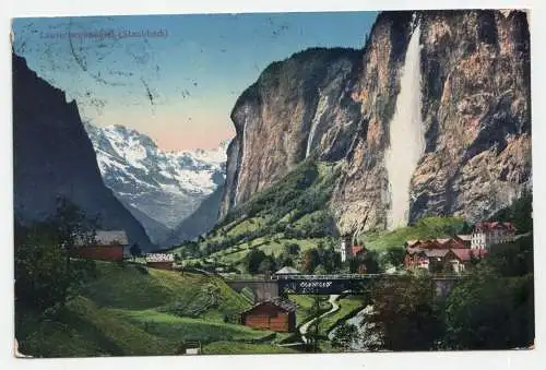 Lauterbrunnental. (Staubbach). jahr 1913