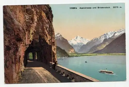 Axenstrasse und Bristenstock. jahr 1912