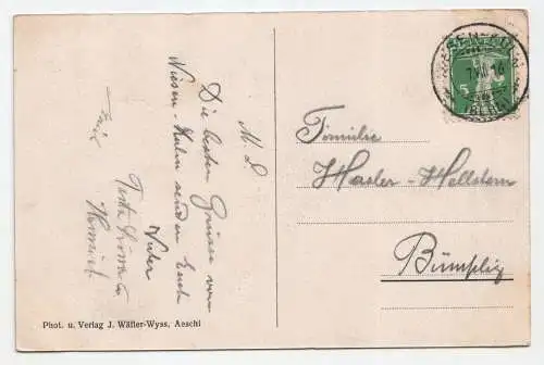 Blümlisalp - Kienthal (vom Niesen aus gesehen). jahr 1916