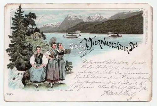 Gruss vom Vierwaldstättersee. jahr 1897