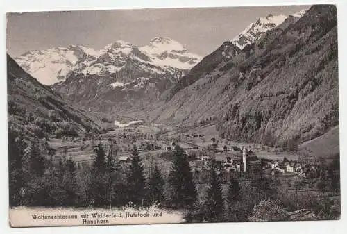 Wolfenschiessen mit Widderfeld, Hutstock und Hanghorn. jahr 1911
