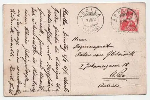 Arolla. jahr 1910
