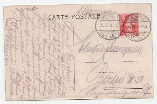 Geneve - Au quai des Bergues. jahr 1908