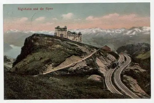 Rigi-Kulm und die Alpen. jahr 1906