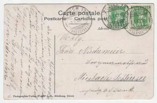 Zürich: Rathausquai. jahr 1909