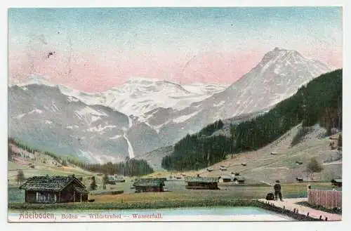Adelboden, Boden - Wildstrubel -- Wasserfall. jahr 1906