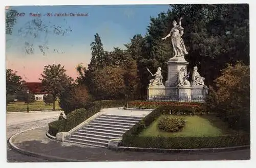 Basel - St. Jakob-Denkmal. jahr 1919