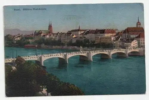Basel. Mittlere Rheinbrücke.