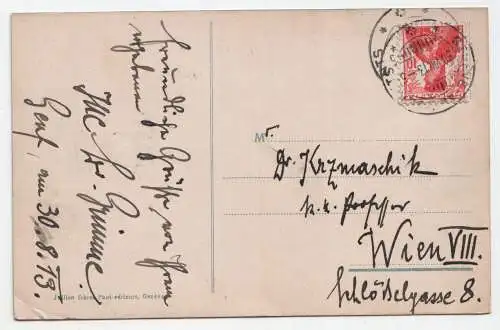 Geneve et le Quai du Mont-Blanc. jahr 1913