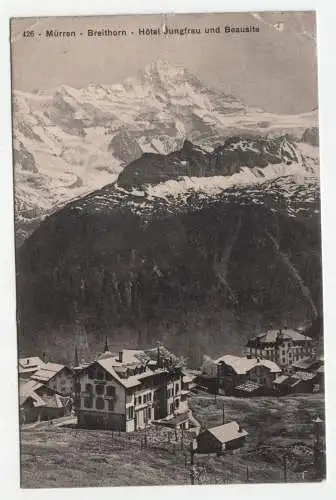 Mürren - Breithorn Hotel Jungfrau und Beausite. jahr 1911