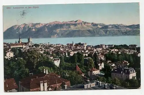 Lausanne et les Alpes. jahr 1913