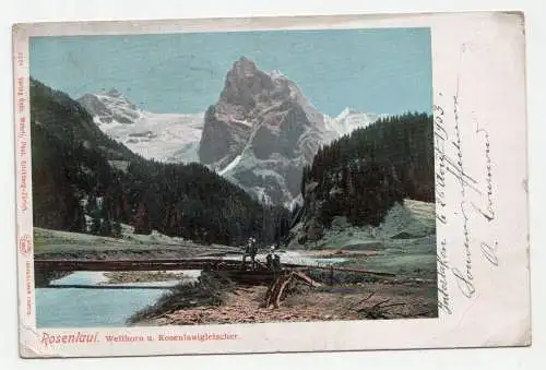 Rosenlaui. Wellhorn u. Rosenlauigletscher. jahr 1903