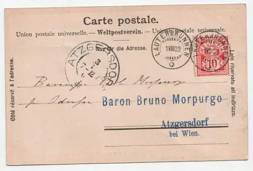 Mürren 1636 m mit Eiger, Mönch und Jungfrau. jahr 1903