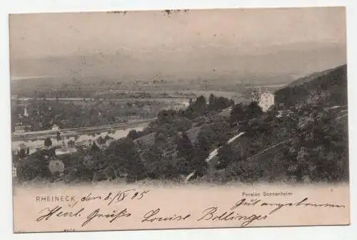 Rheineck. Pension Sonnenheim. jahr 1905